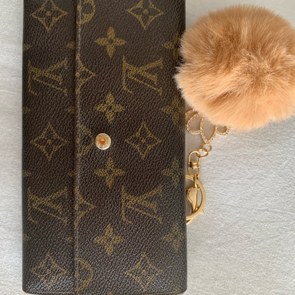 💯% Authentic Louis Vuitton Wallet Bi Fold Monogram Portefeuille Sarah 8919 - Picture 8 of 8